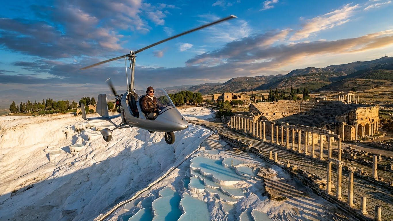 Гирокоптер в Памуккале